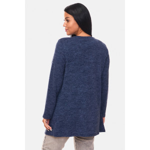 Кардиган женский "Софи" ангора-софт (р-ры: 46-68) синий