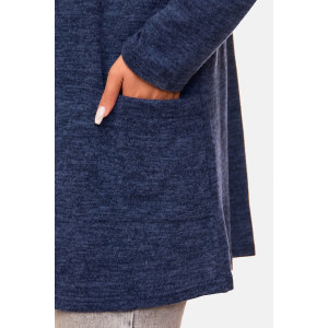 Кардиган женский "Софи" ангора-софт (р-ры: 46-68) синий