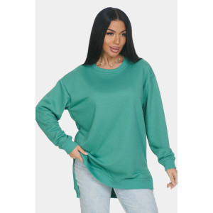 Свитшот женский "Ева" футер 3-х нитка (р-ры: 46-64) зеленый