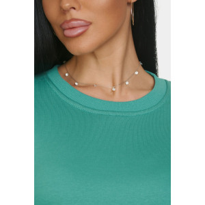 Свитшот женский "Ева" футер 3-х нитка (р-ры: 46-64) зеленый