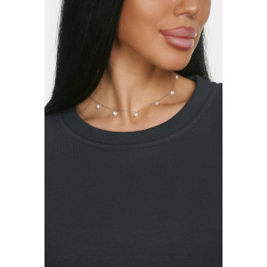 Свитшот женский "Ева" футер 3-х нитка (р-ры: 46-64) темно-серый