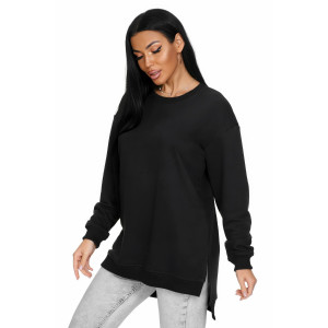 Свитшот женский "Ева" футер 3-х нитка (р-ры: 46-64) черный