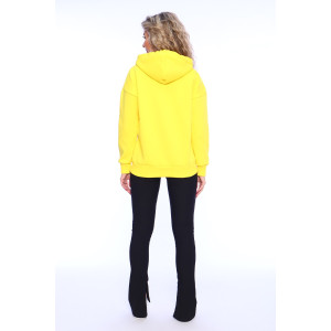 Толстовка женская №70093 футер 3-х нитка с начесом (последний размер) желтый 52 Толстовка женская №70093 футер 3-х нитка с начесом (последний размер) желтый 52