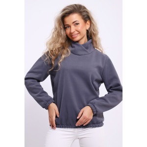 Толстовка женская №78585 футер 3-х нитка с начесом (последний размер) графит 44,50 Толстовка женская №78585 футер 3-х нитка с начесом (последний размер) графит 44,50