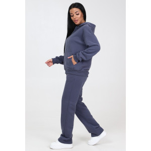 Толстовка женская №26604 футер 3-х нитка (последний размер) серый 48