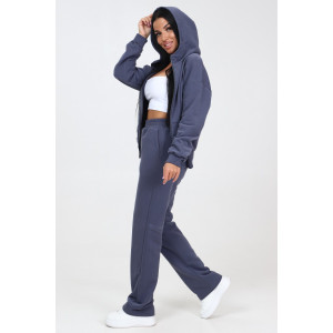 Толстовка женская №26604 футер 3-х нитка (последний размер) серый 48