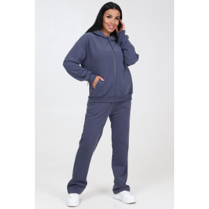 Толстовка женская №26604 футер 3-х нитка (последний размер) серый 48