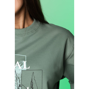 Толстовка женская №00017 футер 2-х нитка (последний размер) оливковый 48,50,54 Толстовка женская №00017 футер 2-х нитка (последний размер) оливковый 48,50,54