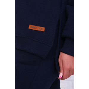 Толстовка женская №4485 футер 3-х нитка с начесом (последний размер) синий 52 Толстовка женская №4485 футер 3-х нитка с начесом (последний размер) синий 52