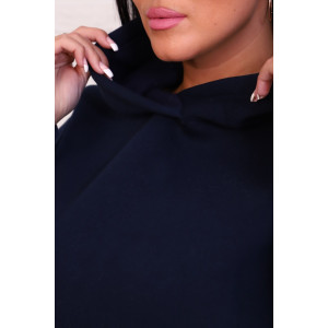 Толстовка женская №4485 футер 3-х нитка с начесом (последний размер) синий 52 Толстовка женская №4485 футер 3-х нитка с начесом (последний размер) синий 52