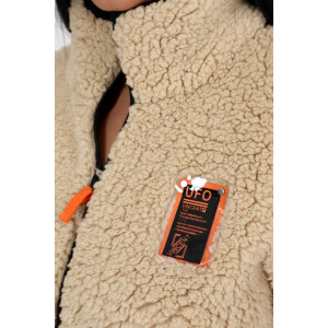 Толстовка женская №24779 шерпа (последний размер) коричневый 48