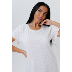 Сорочка женская №2113/1 трикотаж (последний размер) молочный 50