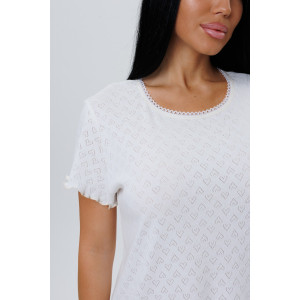 Сорочка женская №2113/1 трикотаж (последний размер) молочный 50