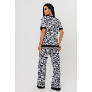 Костюм двойка женский 1970/1 кулирка (последний размер) белый 44,52,54