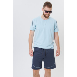 Костюм двойка мужской №2108 трикотаж (последний размер) голубой 48,52