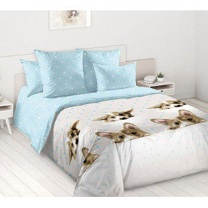 Постельное белье перкаль "Веселые друзья" (последний размер) Евро Постельное белье перкаль "Веселые друзья" (последний размер) Евро