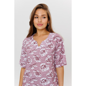 Пижама женская 1948 кулирка (последний размер) бордовый 52