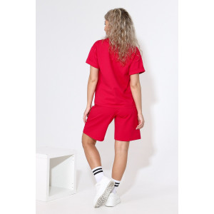 Костюм двойка женский М-891 футер 2-х нитка (последний размер) маджента 44