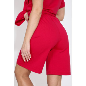 Костюм двойка женский М-891 футер 2-х нитка (последний размер) маджента 44