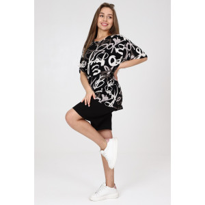 Футболка женская М-939 "Буквы" вискоза (последний размер) 46,52