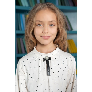 Блузка школьная "Анастасия" кулирка с лайкрой (последний размер) 36 Блузка школьная "Анастасия" кулирка с лайкрой (последний размер) 36