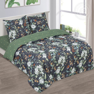 Постельное белье бязь "Белые цветы" (последний размер) 1.5-сп. Постельное белье бязь "Белые цветы" (последний размер) 1.5-сп.