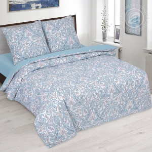 Постельное белье поплин на резинке "Арабеска" (последний размер) 1.5-сп.