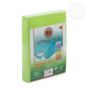 Простыня махровая на резинке "Яблоня" (последний размер) 90х200х20