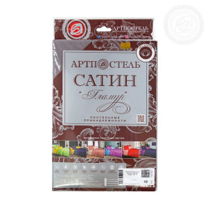 Простыня на резинке сатин "Гламур" графит (последний размер) 180х200