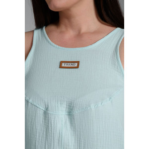 Сарафан женский №7464 муслин (последний размер) ментол 54 Сарафан женский №7464 муслин (последний размер) ментол 54