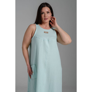 Сарафан женский №7464 муслин (последний размер) ментол 54 Сарафан женский №7464 муслин (последний размер) ментол 54