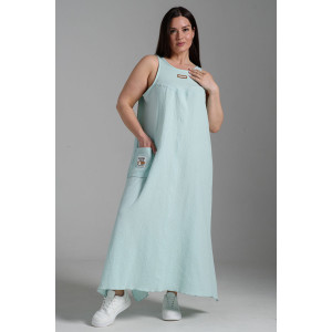 Сарафан женский №7464 муслин (последний размер) ментол 54 Сарафан женский №7464 муслин (последний размер) ментол 54