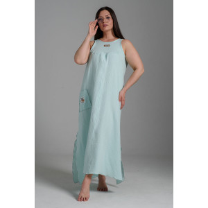 Сарафан женский №7464 муслин (последний размер) ментол 54 Сарафан женский №7464 муслин (последний размер) ментол 54