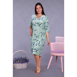 Халат женский №6754 велюр (последний размер) светло-фисташковый 54,62,66