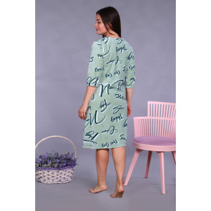 Халат женский №6754 велюр (последний размер) светло-фисташковый 54,62,66