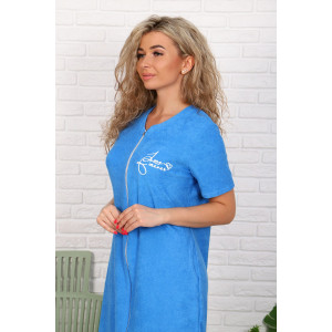 Халат женский №5719 махра (последний размер) синий 52 Халат женский №5719 махра (последний размер) синий 52