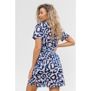 Халат женский №36884 кулирка (последний размер) голубой 46 Халат женский №36884 кулирка (последний размер) голубой 46