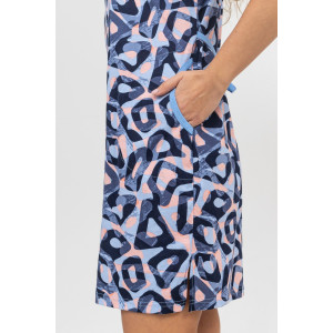 Халат женский №36884 кулирка (последний размер) голубой 46 Халат женский №36884 кулирка (последний размер) голубой 46