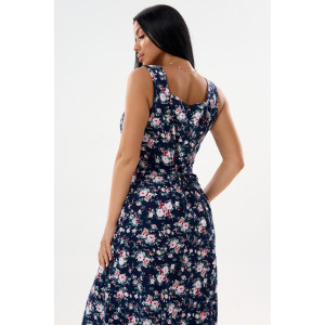 Халат женский №46690 кулирка (последний размер) темно-синий 52 Халат женский №46690 кулирка (последний размер) темно-синий 52