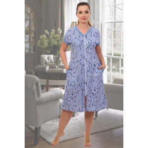 Халат женский №6709 кулирка (последний размер) цветы 58 Халат женский №6709 кулирка (последний размер) цветы 58