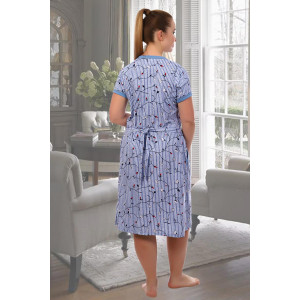 Халат женский №6709 кулирка (последний размер) цветы 58 Халат женский №6709 кулирка (последний размер) цветы 58