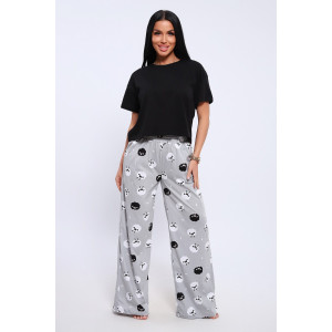 Пижама женская №71139 кулирка (последний размер) серый 44,46