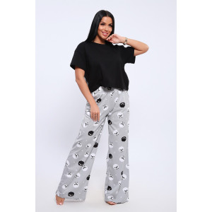 Пижама женская №71139 кулирка (последний размер) серый 44,46