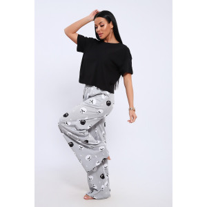 Пижама женская №71139 кулирка (последний размер) серый 44,46