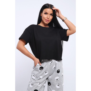 Пижама женская №71139 кулирка (последний размер) серый 44,46