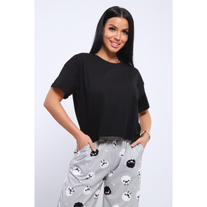 Пижама женская №71139 кулирка (последний размер) серый 44,46