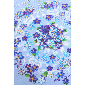 Пижама женская №21569 кулирка (последний размер) голубой 50