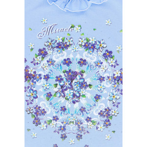 Пижама женская №21569 кулирка (последний размер) голубой 50