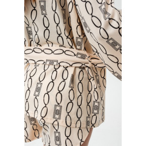 Пижама женская №18055 кулирка (последний размер) бежевый 52