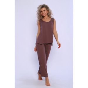 Пижама женская №78542 вискоза (последний размер) шоколад 52